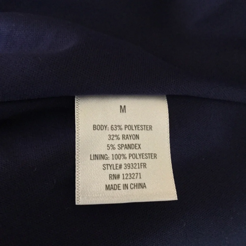 Alya Long Sleeve V-Back Dress Navy Blue Medium